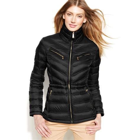 michael kors women's packable puffer jacket|michael kors padded jackets women.